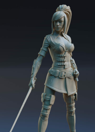 Altea 3d printable figurine