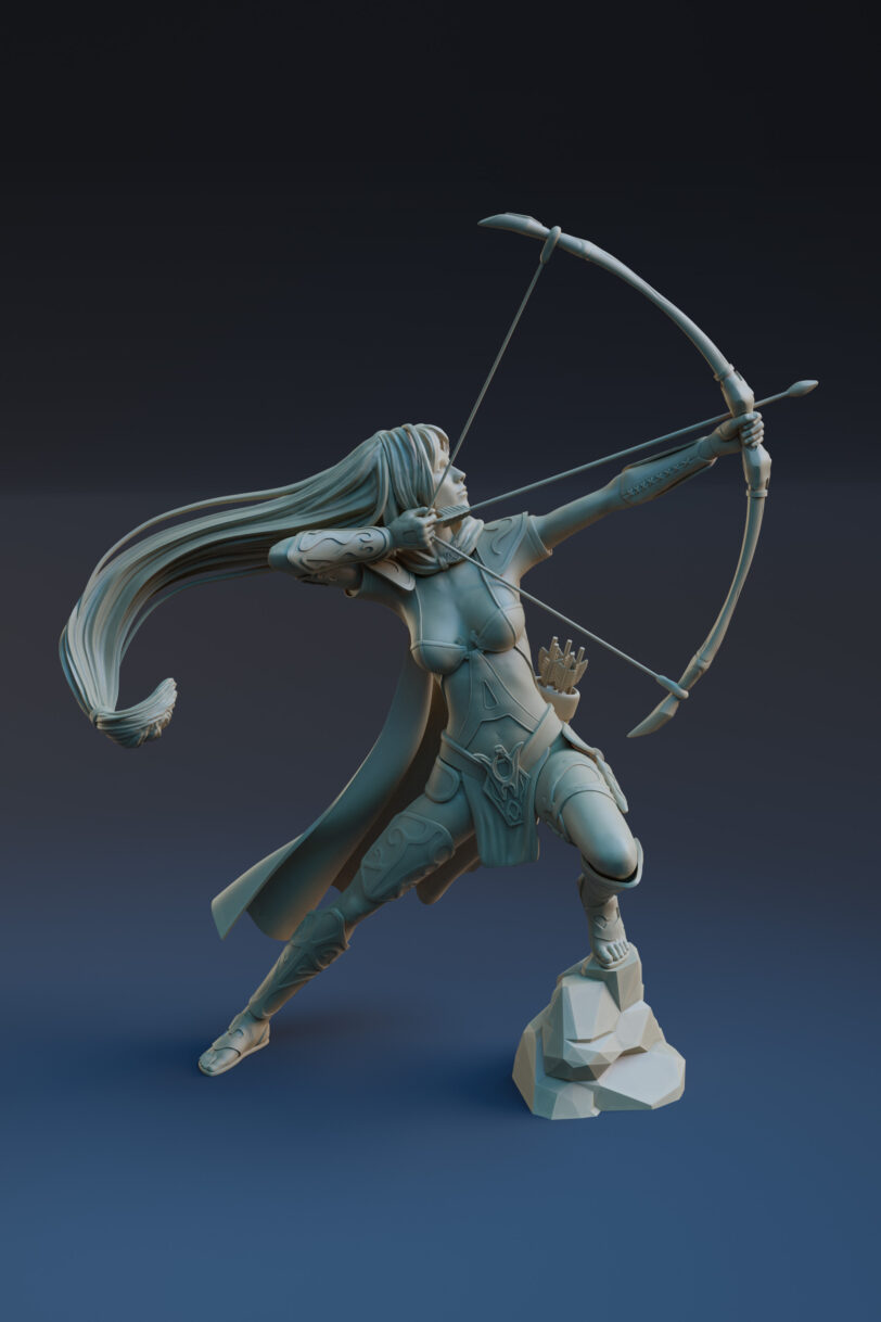 Evangelyne 3d printable figurine