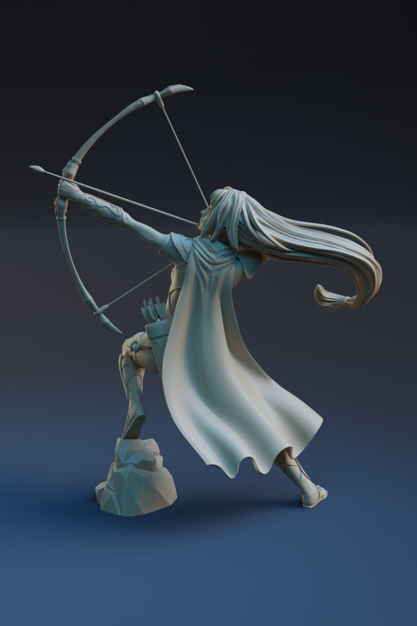 Evangelyne 3d printable figurine