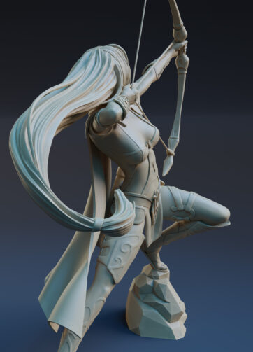 Evangelyne 3d printable figurine