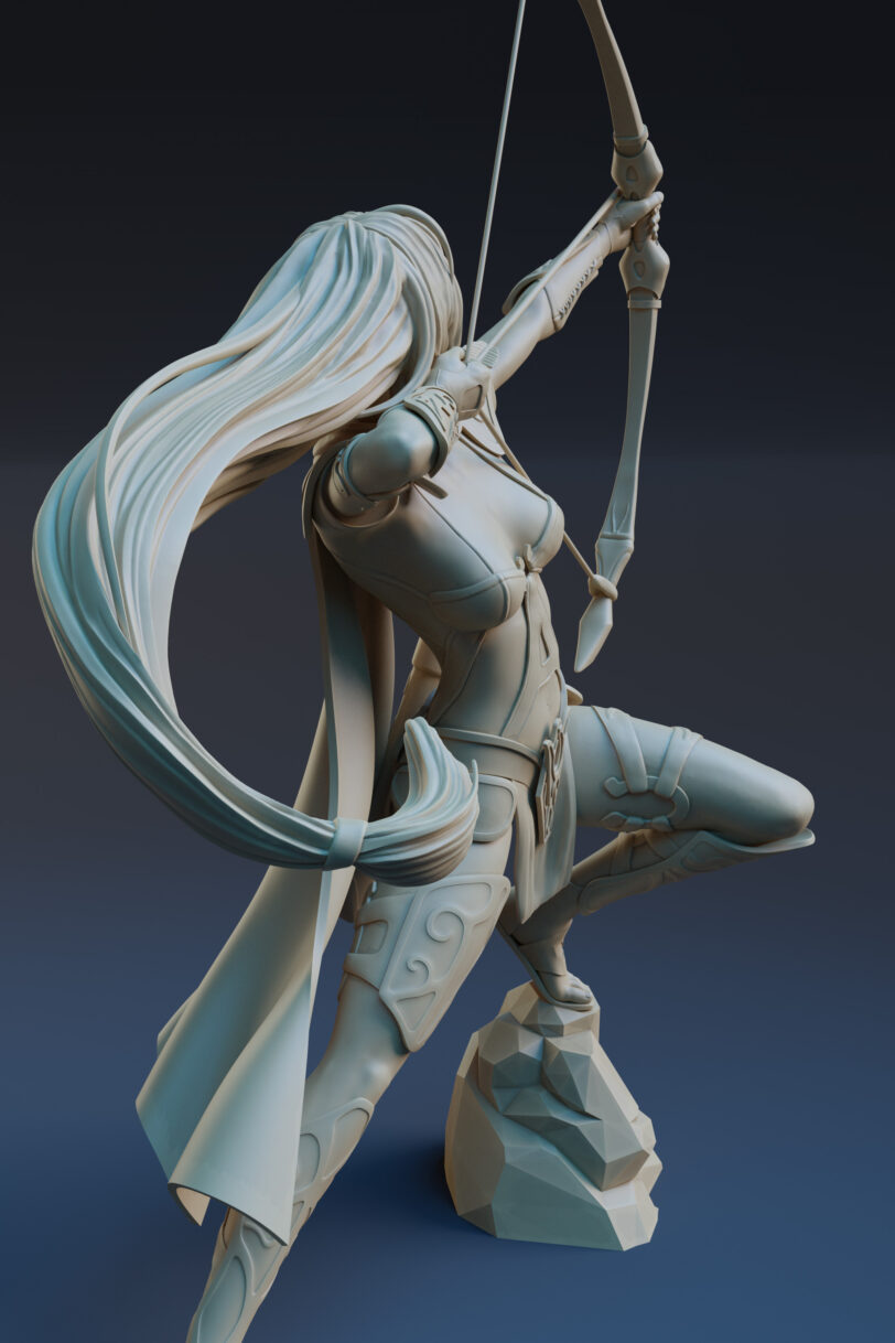 Evangelyne 3d printable figurine