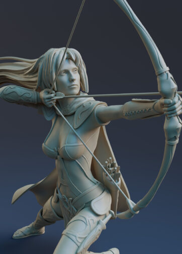 Evangelyne 3d printable figurine