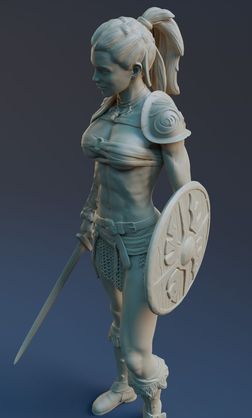 Tracia 3d printable figurine