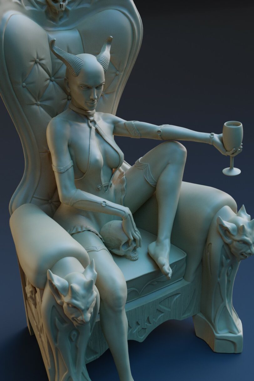 Mary blood 3d printable figurine