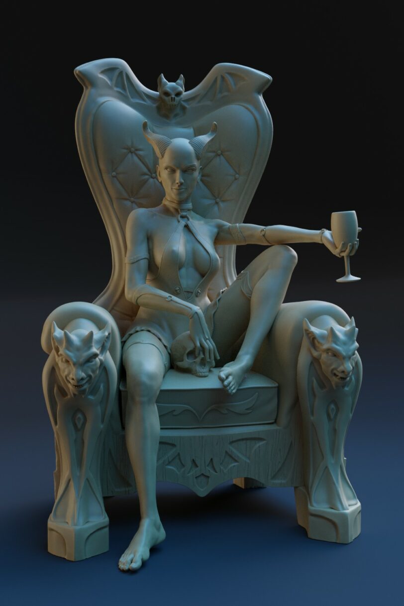 Mary blood 3d printable figurine