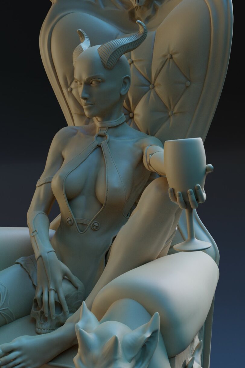 Mary blood 3d printable figurine