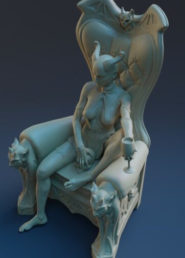 Mary blood 3d printable figurine