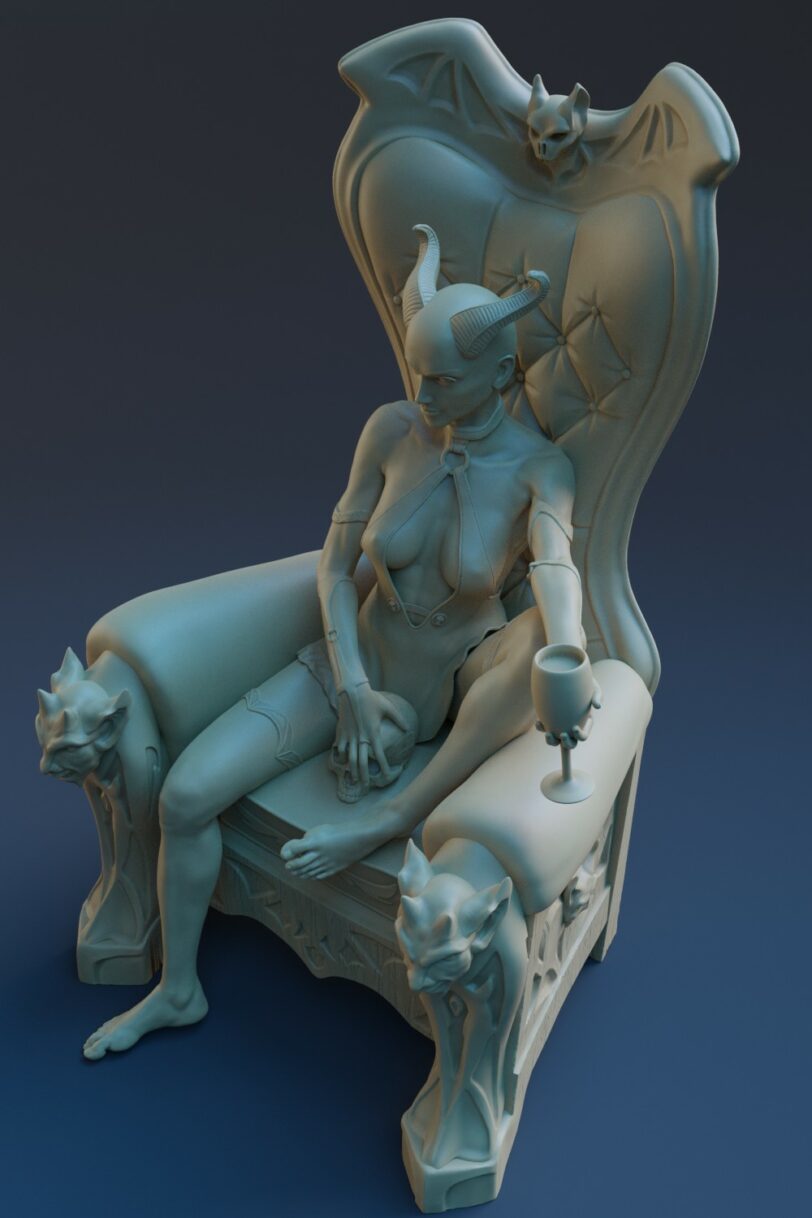 Mary blood 3d printable figurine