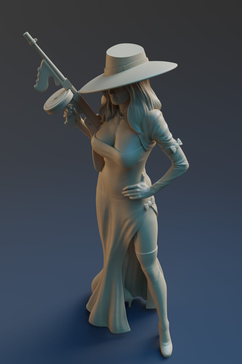 Mirage 3d printable figurine