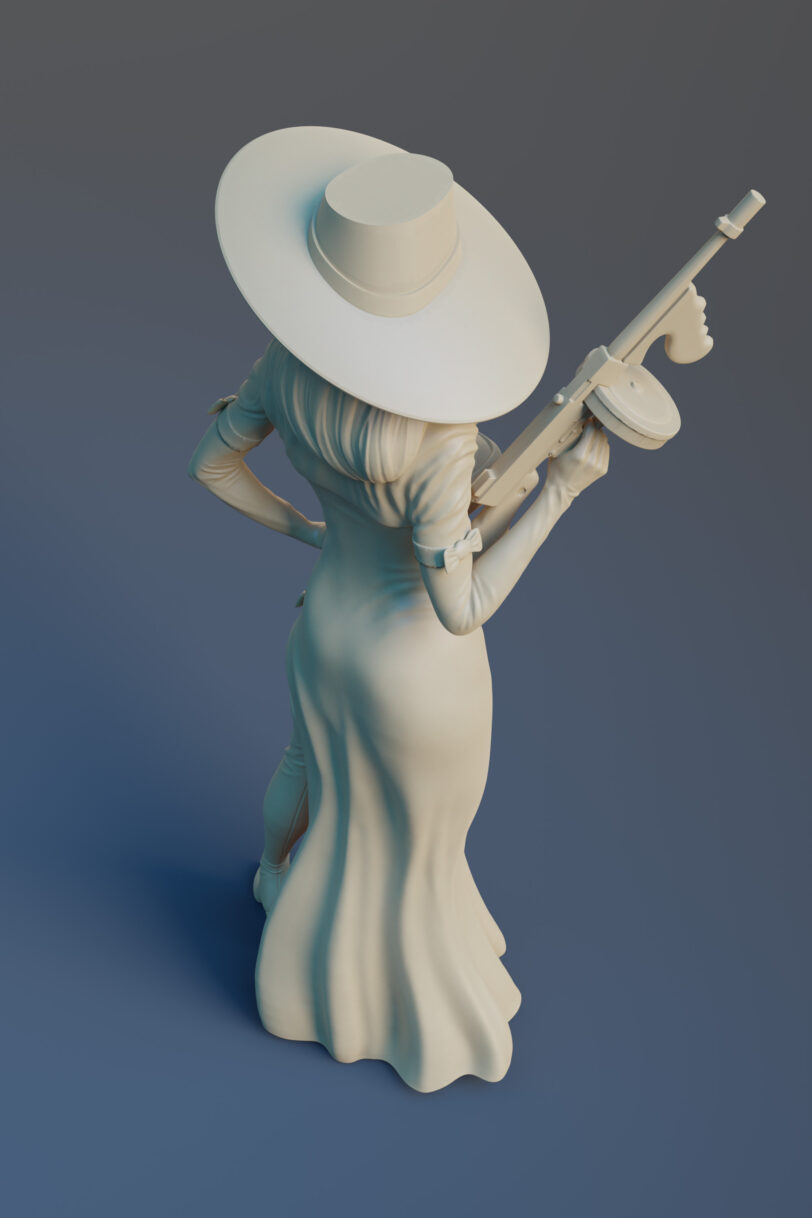 Mirage 3d printable figurine