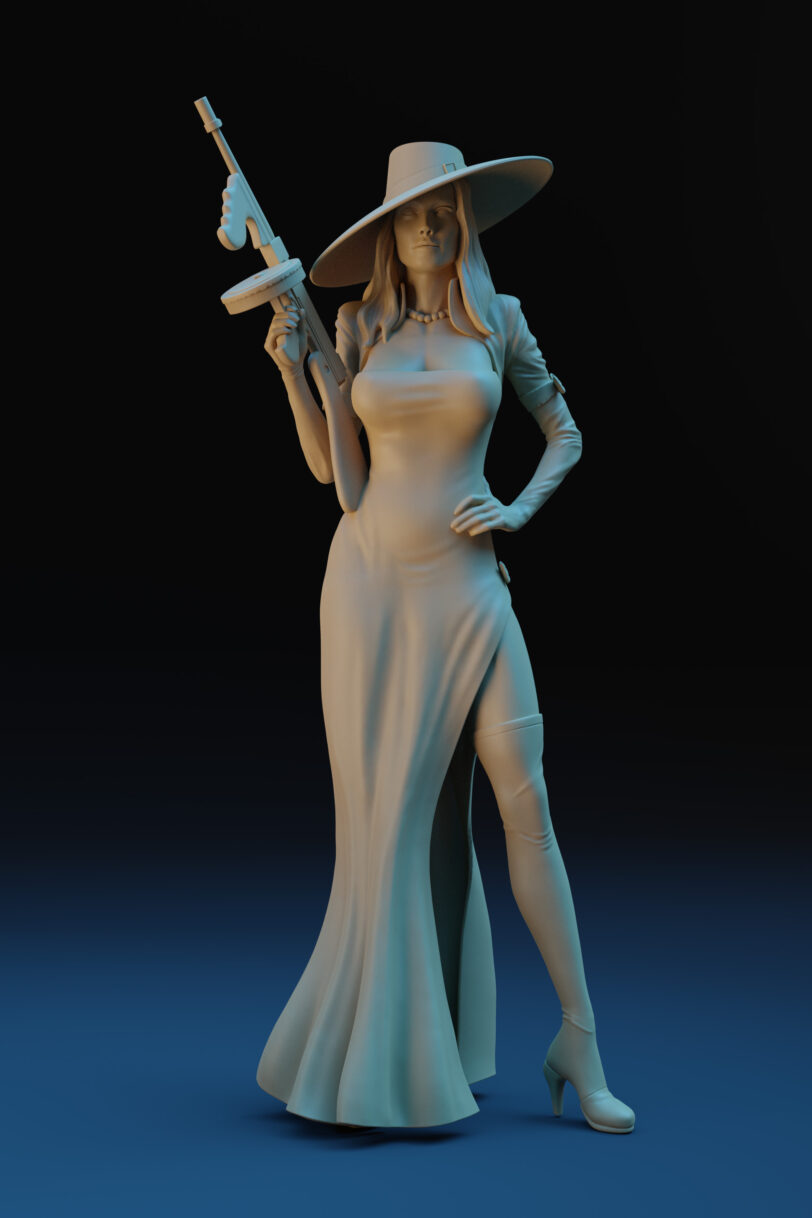 Mirage 3d printable figurine