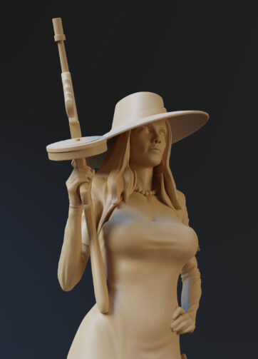 Mirage 3d printable figurine