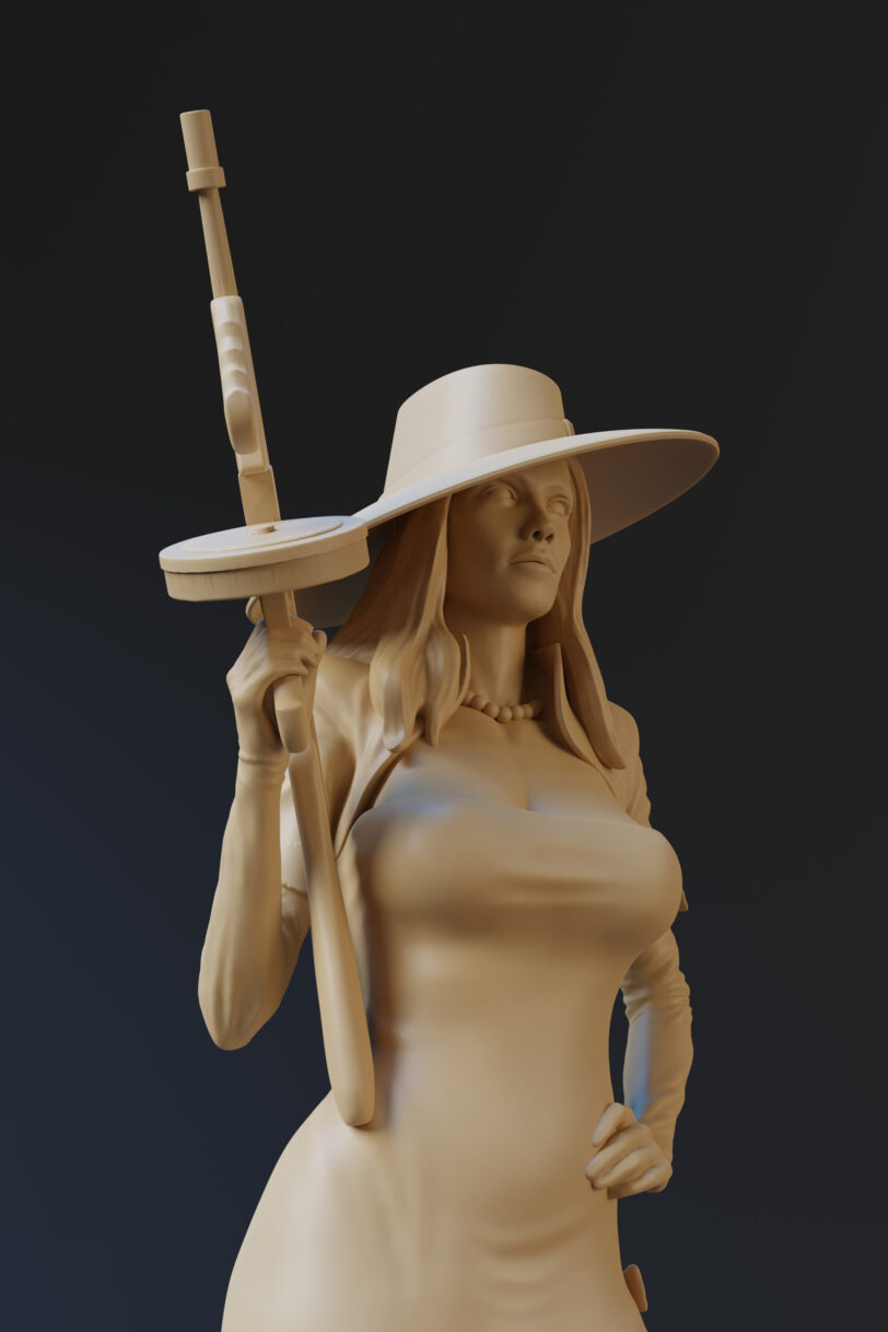 Mirage 3d printable figurine