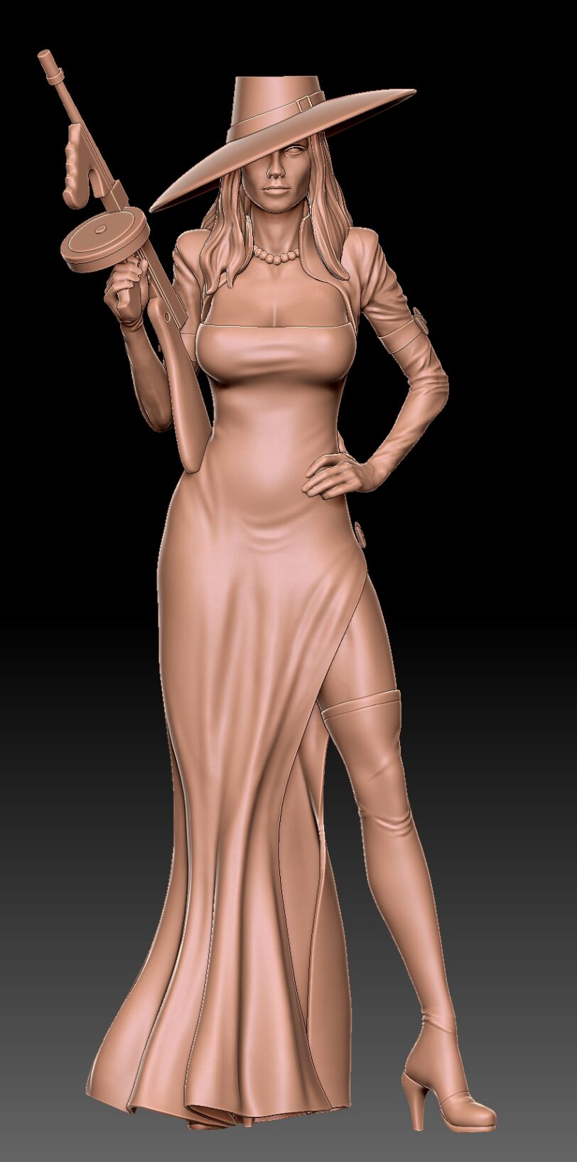 Mirage 3d printable figurine