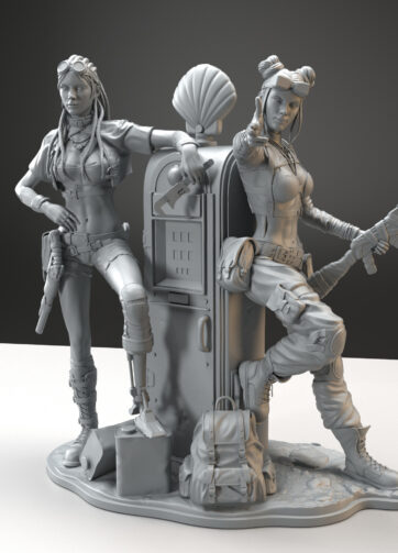 The Twins 3D print