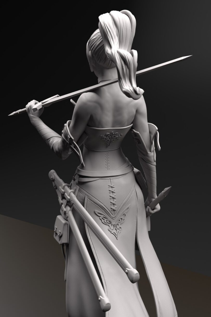 Shiwa the sword master 3D print