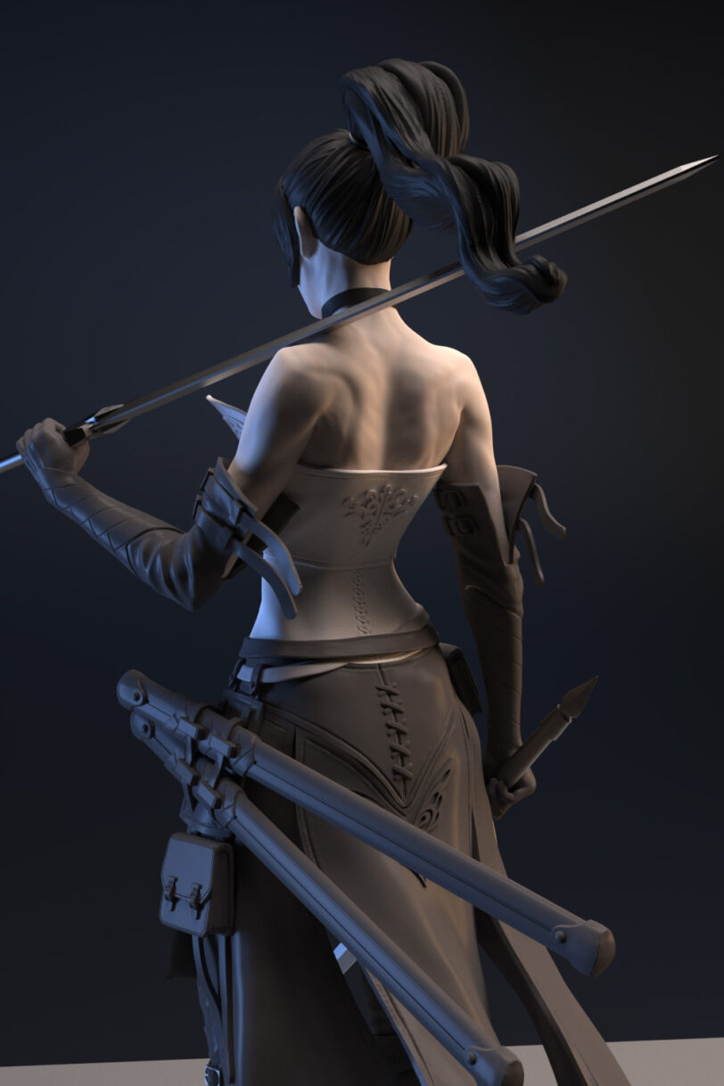 Shiwa the sword master 3D print