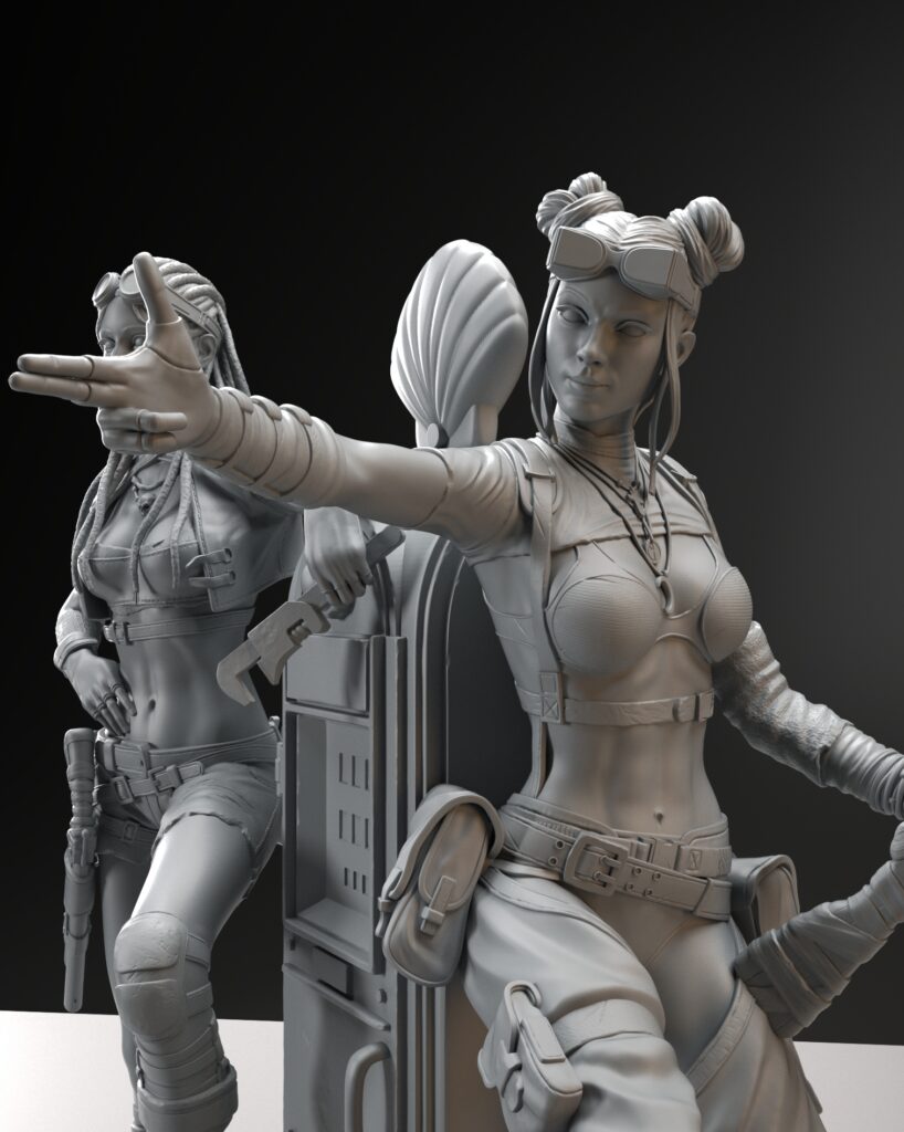 The Twins 3D print