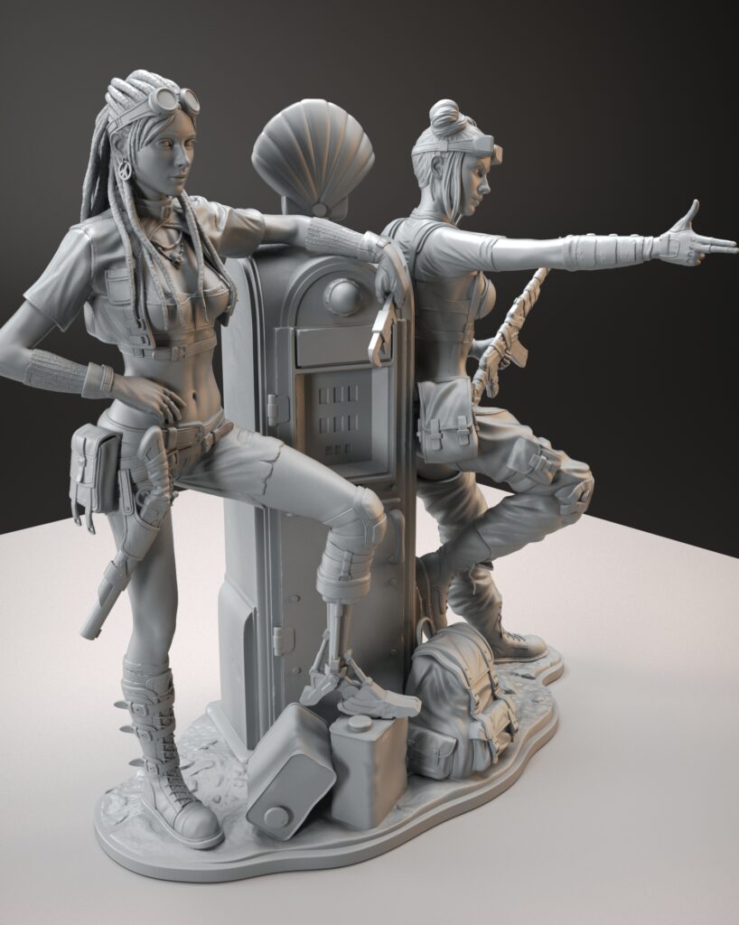 The Twins 3D print