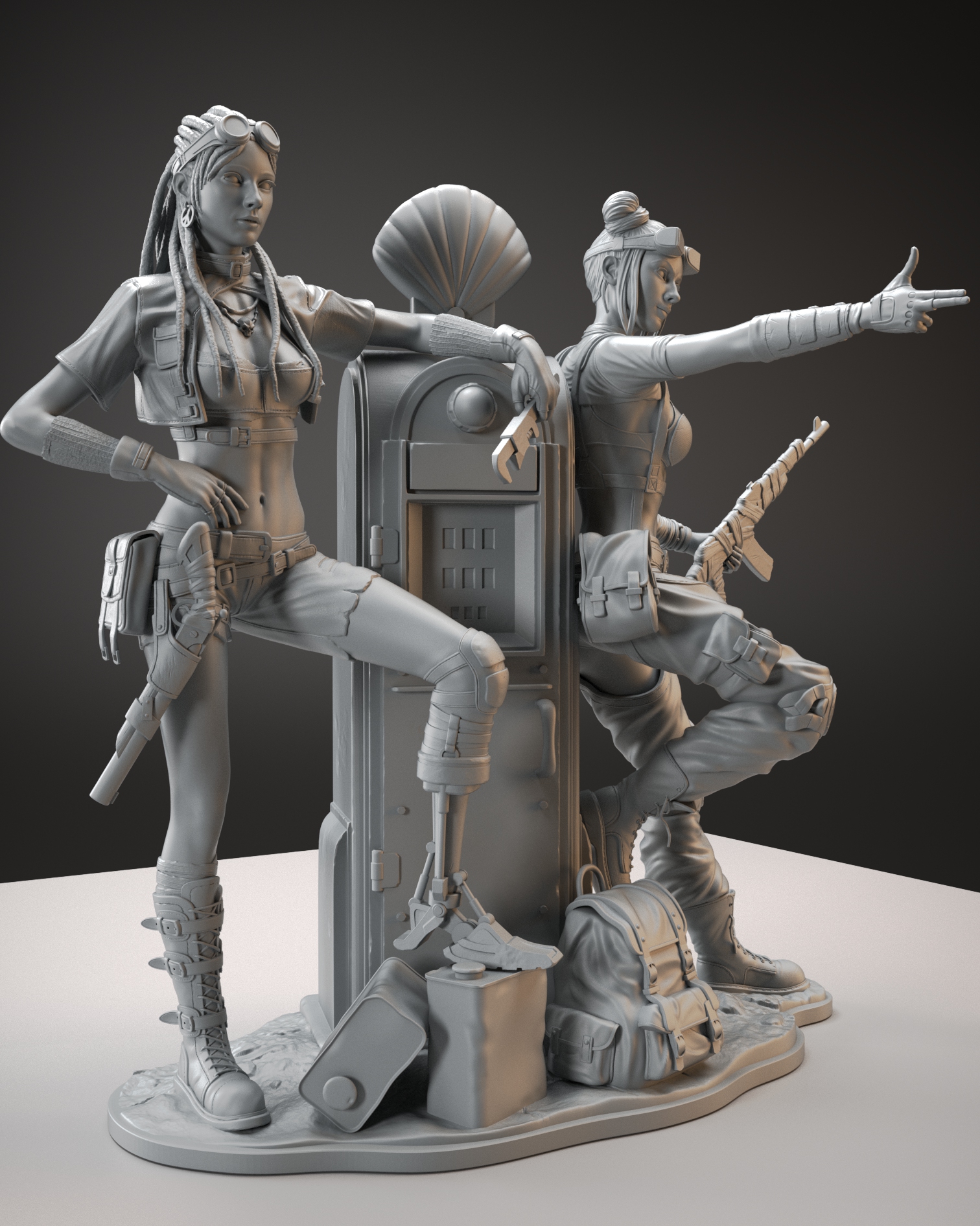 The Twins 3D print