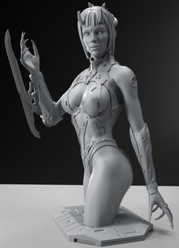 Nakay cyber assassin 3D print